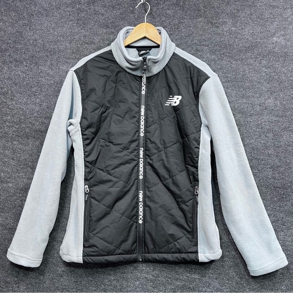 New Balance Men’s Full Zip Fleece Jacket Size M - Picture 1 of 13
